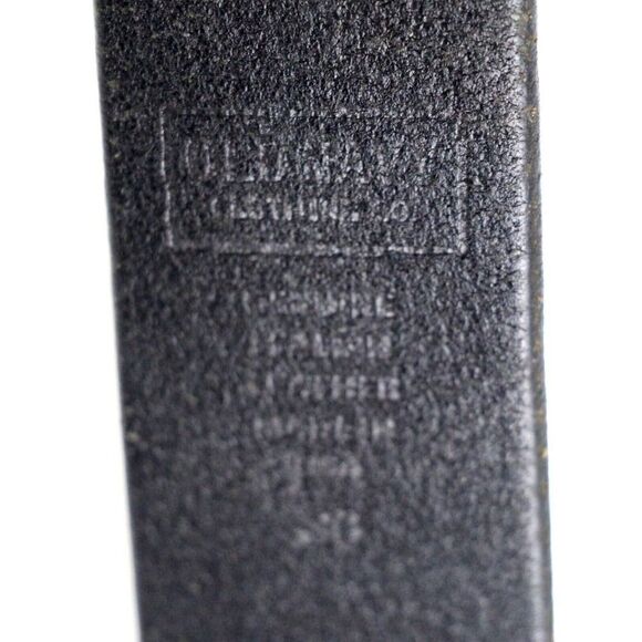 Old Navy BLACK GENUINE LEATHER 1.25"Wd CASUAL DRESS MEN'S BELT Sz 36 (13D - Picture 6 of 15